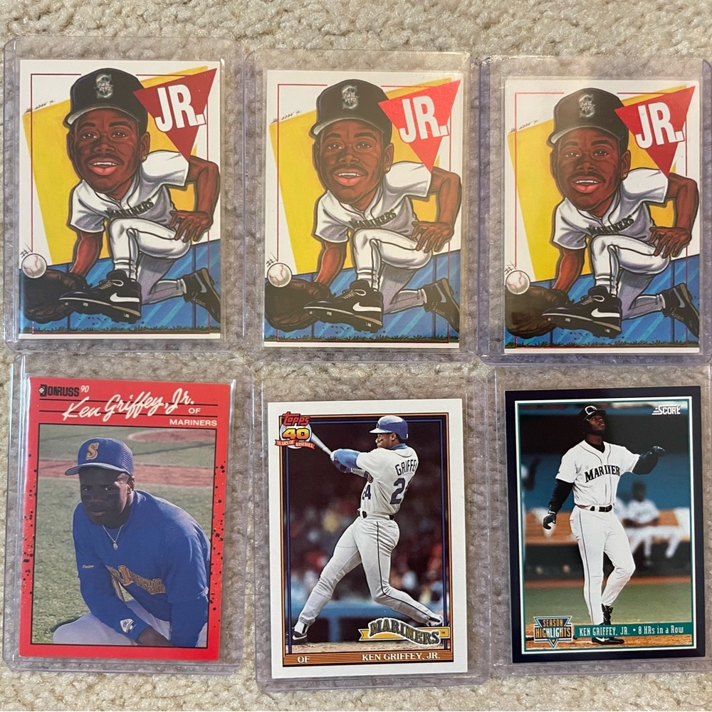 Ken Griffey Jr. Baseball Card Lot – Donruss, Topps, Stadium Club, Art Cards